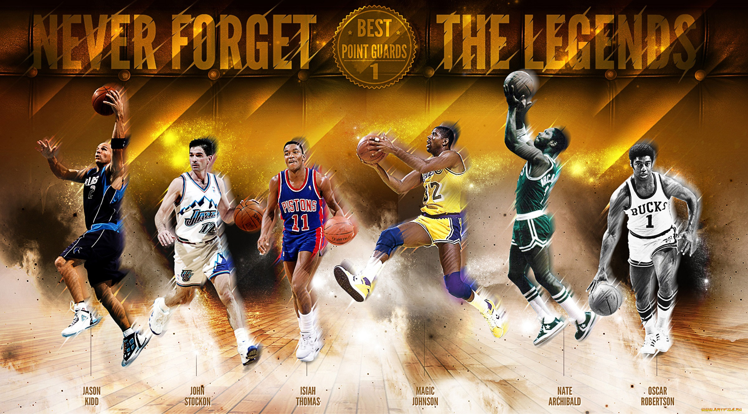 , , , nba, oscar, robertson, nate, archibald, magic, johnson, isiah, thomas, jason, kidd, john, stockon